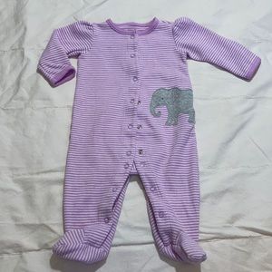 Baby girl footie pajamas